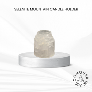 Selenite Mountain Candle Tealight Holder