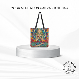 Yoga Meditation Canvas Tote Bag