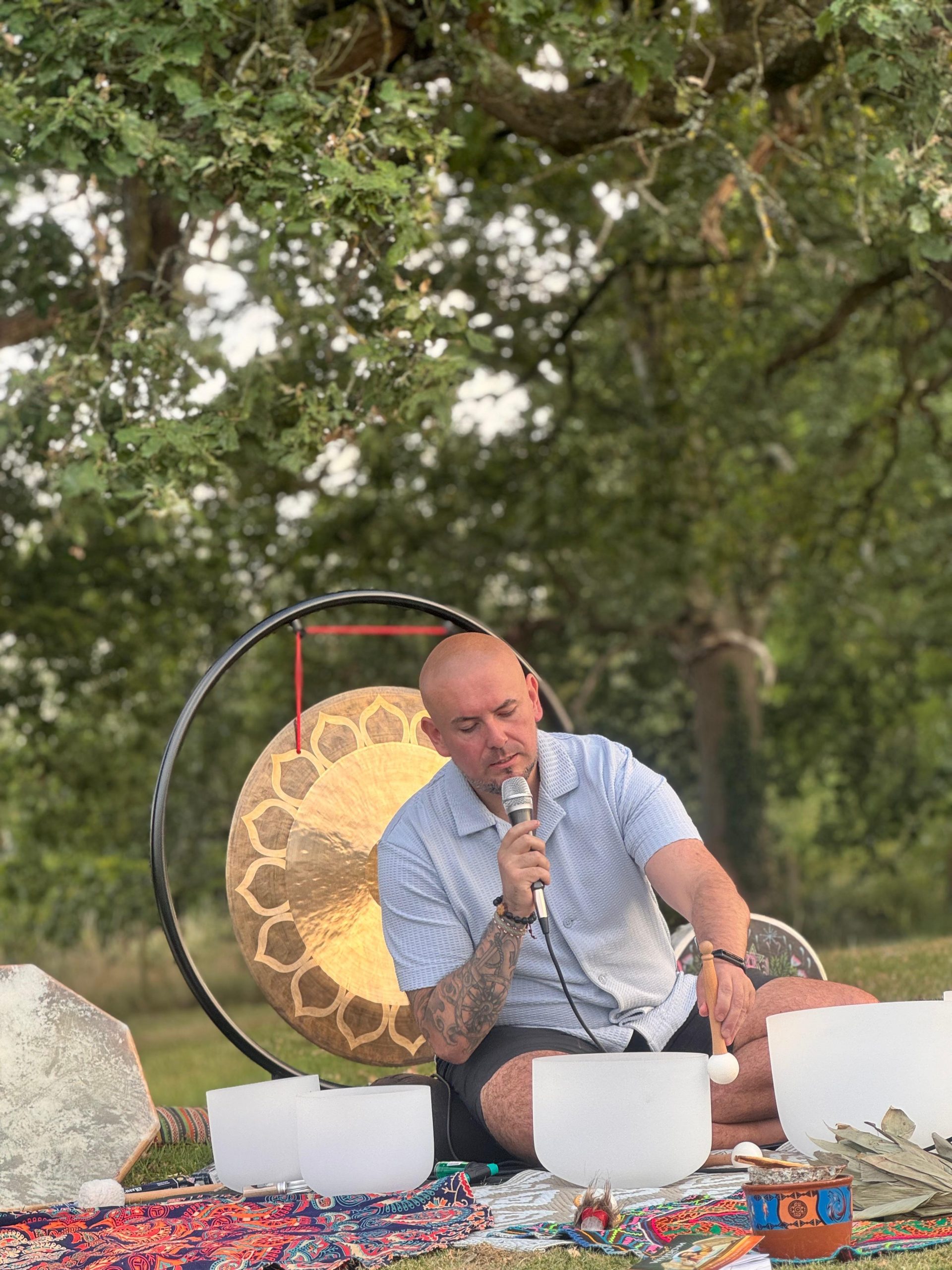 AJ Rowe at a Conquer Me 365 wellbeing event